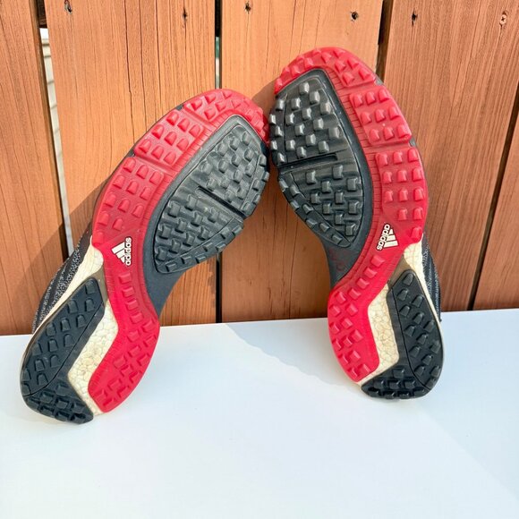 Adidas Adipower Men's Cross Training Shoes Size 9.5 Gray & Red Sneakers - Picture 8 of 9